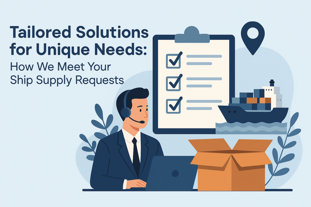 Tailored Solutions for Unique Needs: How We Meet Your Ship Supply Requests