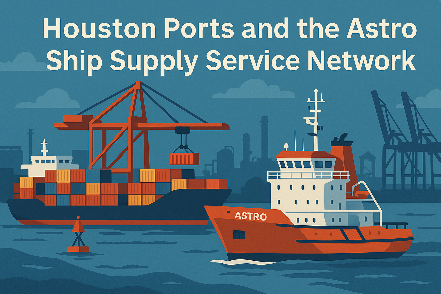 Houston Ports and the Astro Ship Supply Service Network