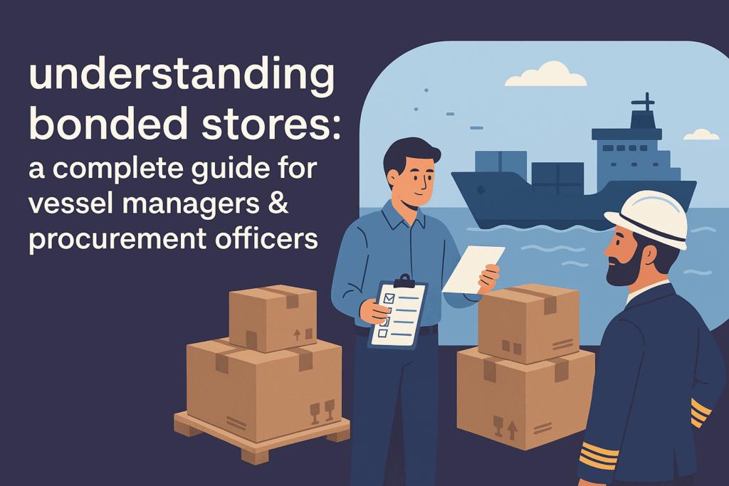 Understanding Bonded Stores: A Complete Guide for Vessel Managers & Procurement Officers