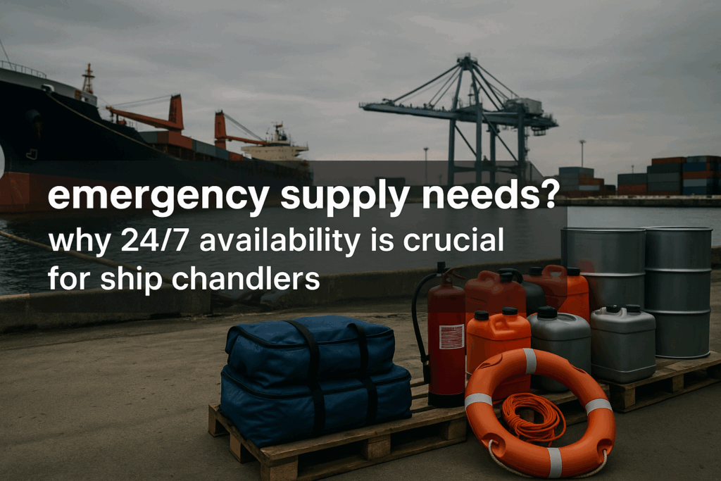Emergency Supply Needs? Why 24/7 Availability is Crucial for Ship Chandlers