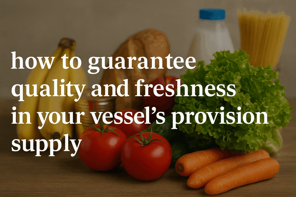 How to Guarantee Quality and Freshness in Your Vessel's Provision Supply