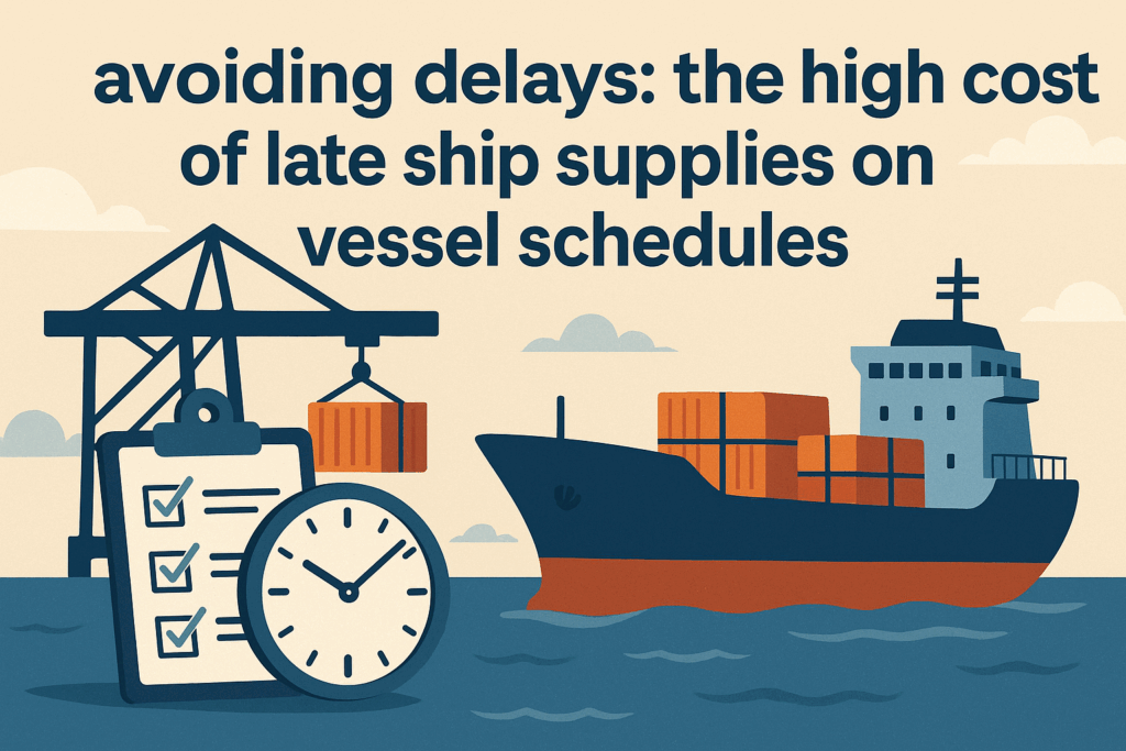 The Ripple Effect: Unmasking the Steep Costs of Late Ship Supplies on Vessel Schedules