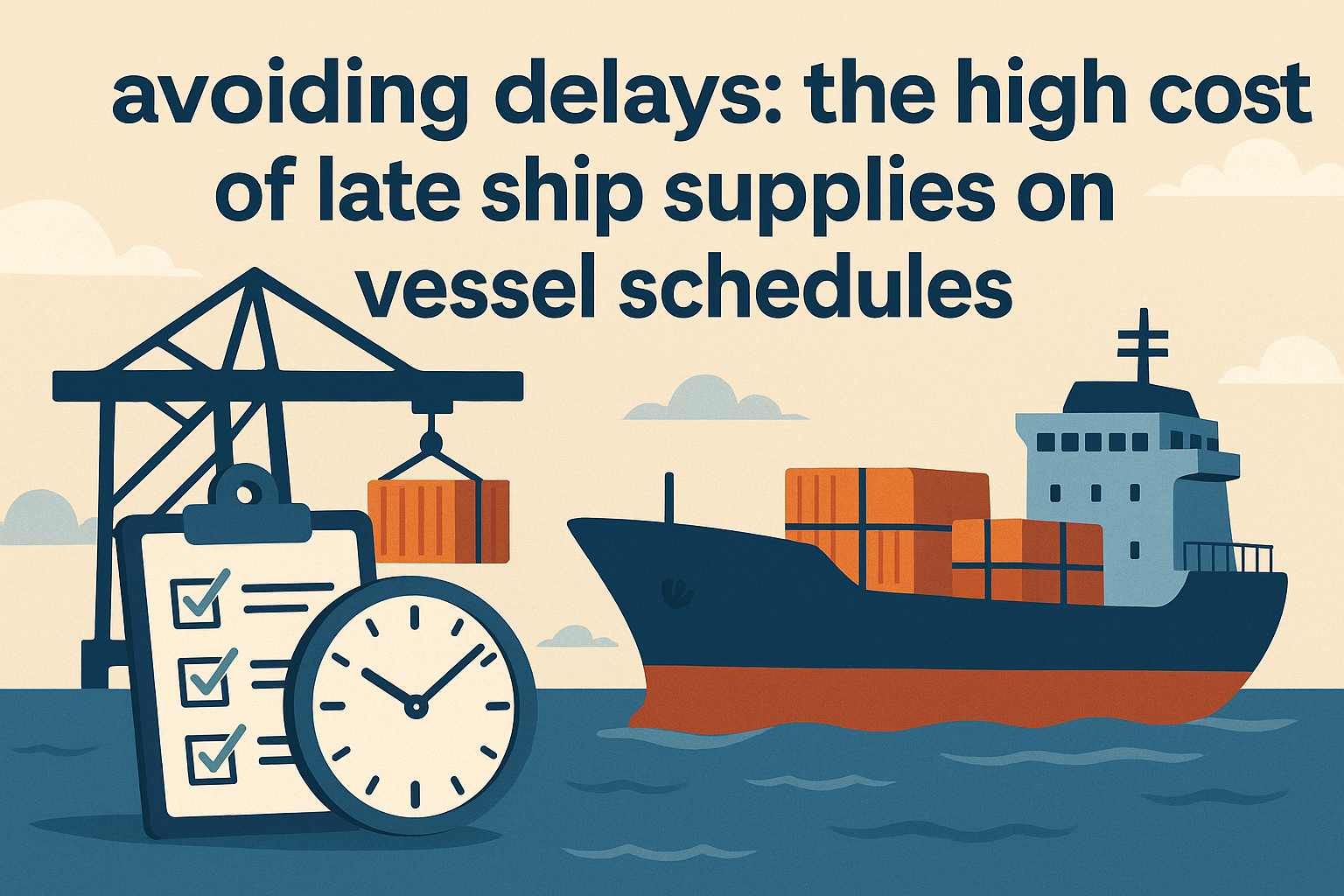 The Ripple Effect: Unmasking the Steep Costs of Late Ship Supplies on Vessel Schedules