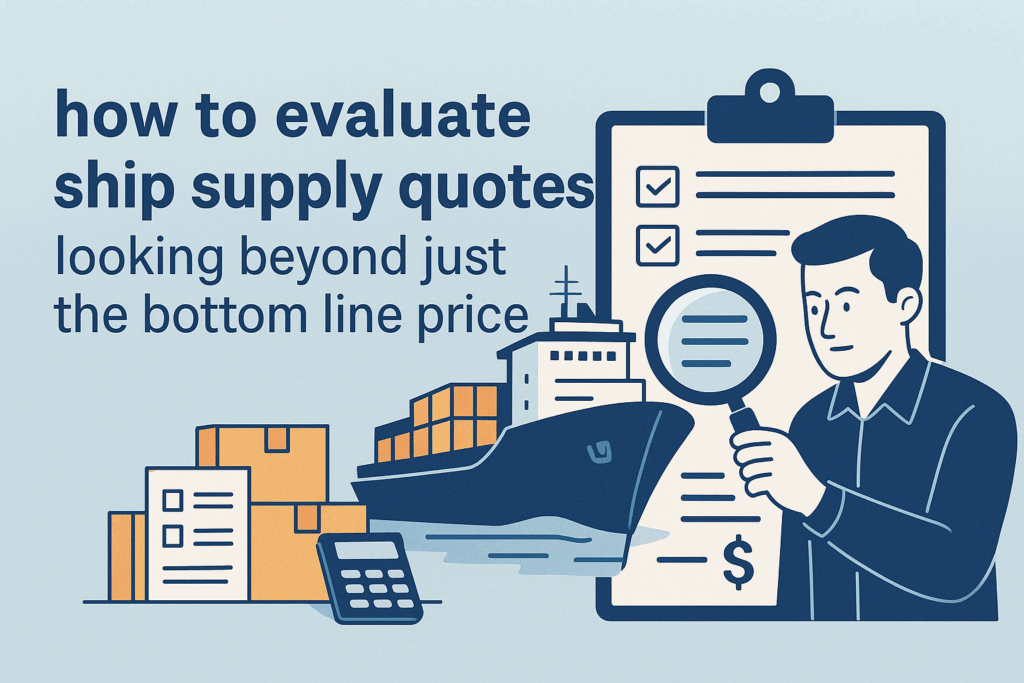 Beyond the Price Tag: A Master Guide to Evaluating Ship Supply Quotes