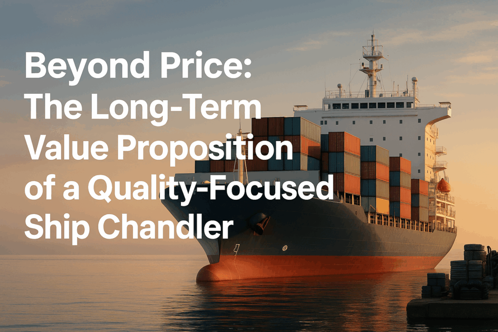 Beyond Price: The Long-Term Value Proposition of a Quality-Focused Ship Chandler