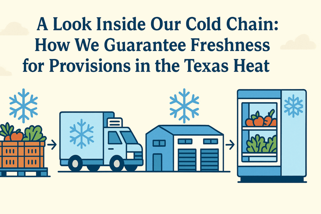 A Look Inside Our Cold Chain: How We Guarantee Freshness for Provisions in the Texas Heat