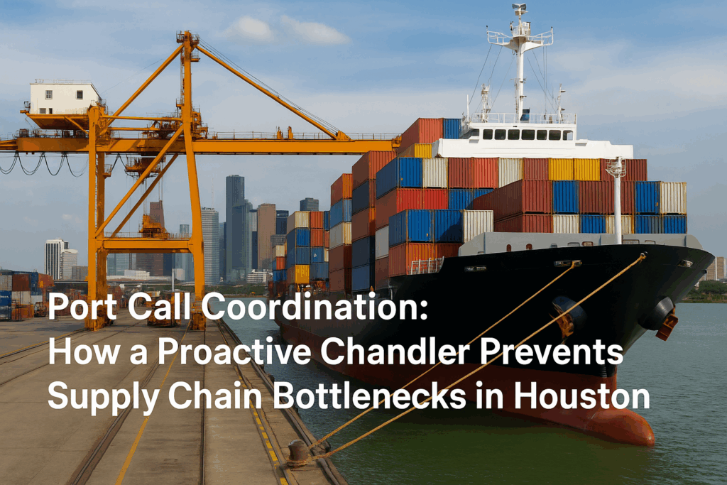Navigating Houston's Waters: How Proactive Ship Chandlery Streamlines Port Call Coordination and Eliminates Supply Chain Hurdles