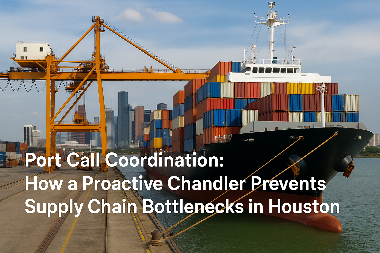 Navigating Houston's Waters: How Proactive Ship Chandlery Streamlines Port Call Coordination and Eliminates Supply Chain Hurdles