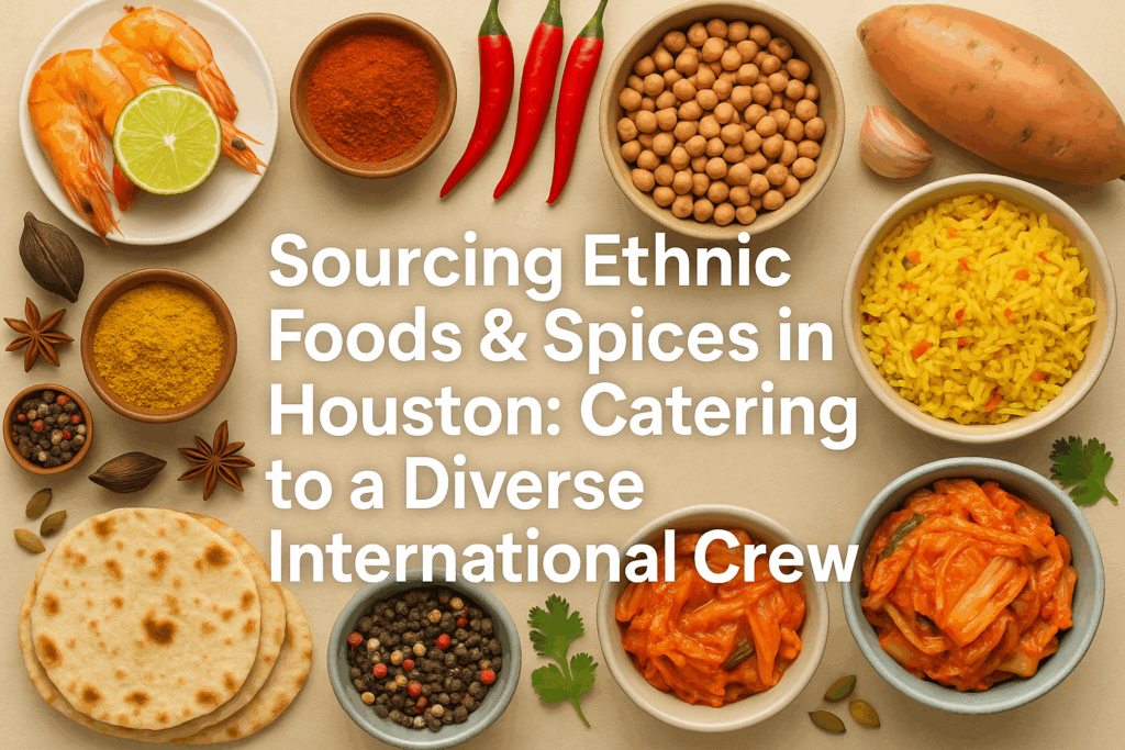 Sourcing Ethnic Foods & Spices in Houston: Catering to a Diverse International Crew